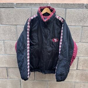 Vintage San Francisco 49ers NFL Jacket Men’s XL Game Day Puffer Lined